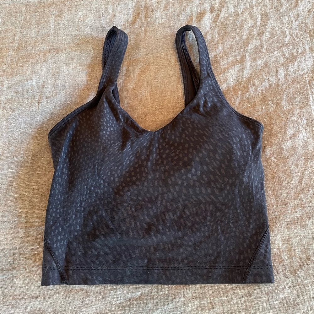 lululemon athletica Black Subtle Spot Sports Bra Tank